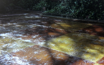 Texture Stamped Concrete Patio